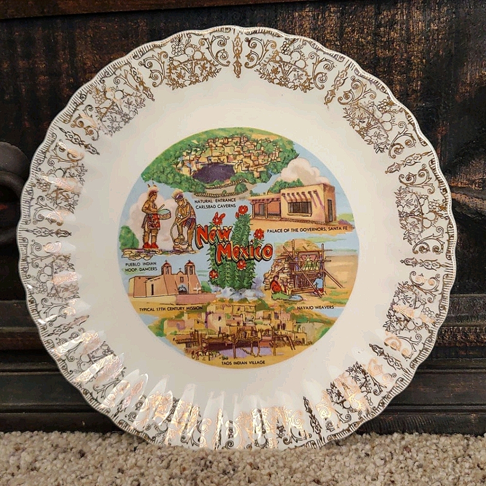 New Mexico Antique Collectable Plate